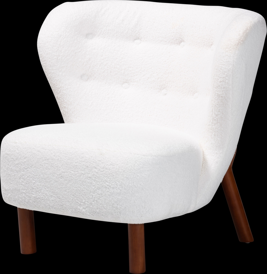 Aylera White Accent Chair - Thumbnail - Image 1