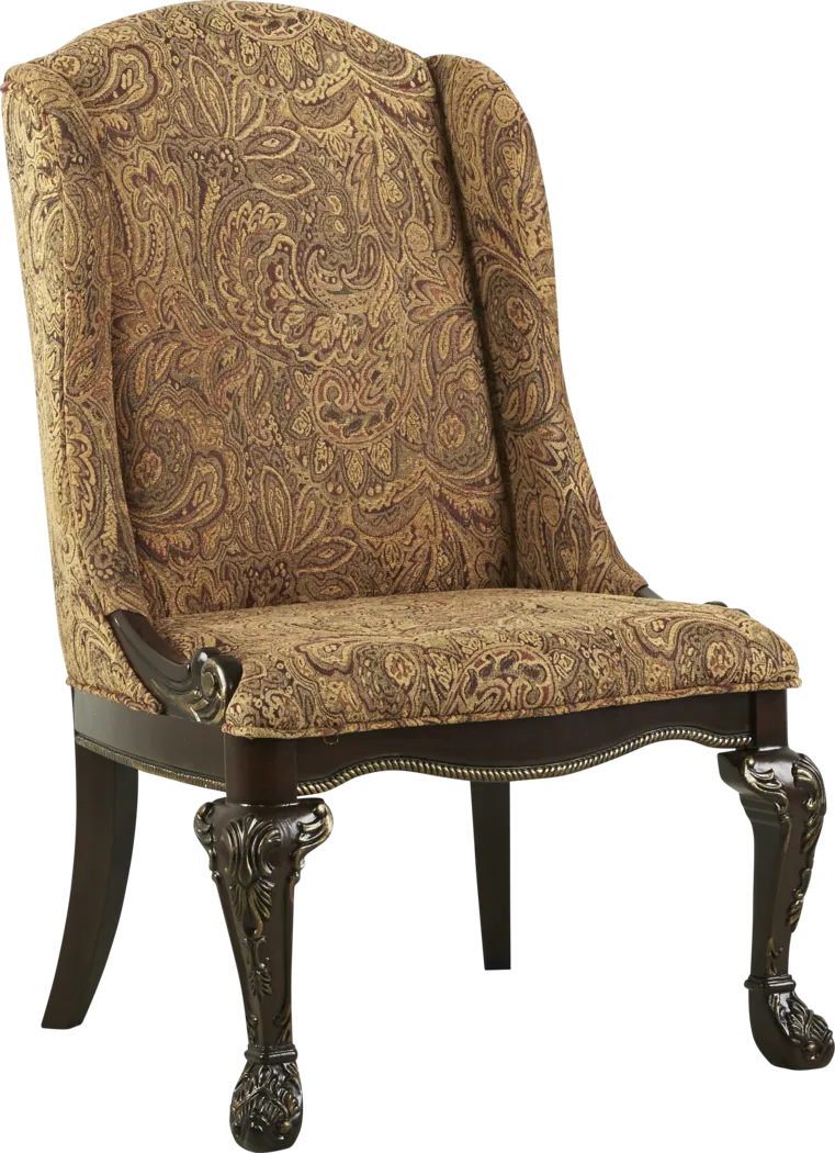 Aylesbury Brown Cherry Swoop Back Side Chair - Thumbnail - Image 1