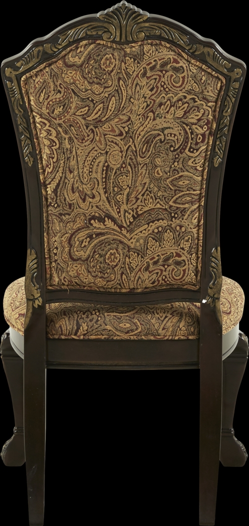 Aylesbury Brown Cherry Upholstered Side Chair - Thumbnail - Image 2