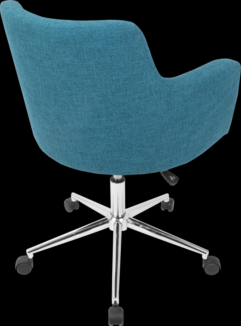 Aymard Blue Office Chair - Thumbnail - Image 3