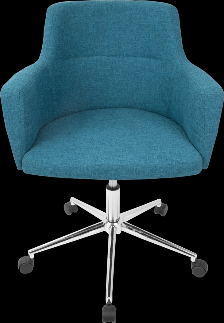 Aymard Blue Office Chair - Thumbnail - Image 5