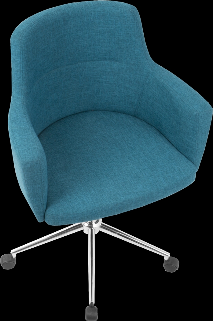 Aymard Blue Office Chair - Thumbnail - Image 6