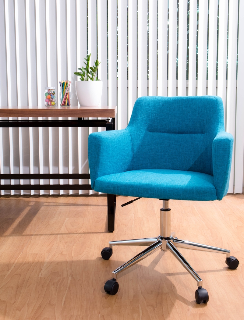 Aymard Blue Office Chair - Thumbnail - Image 8