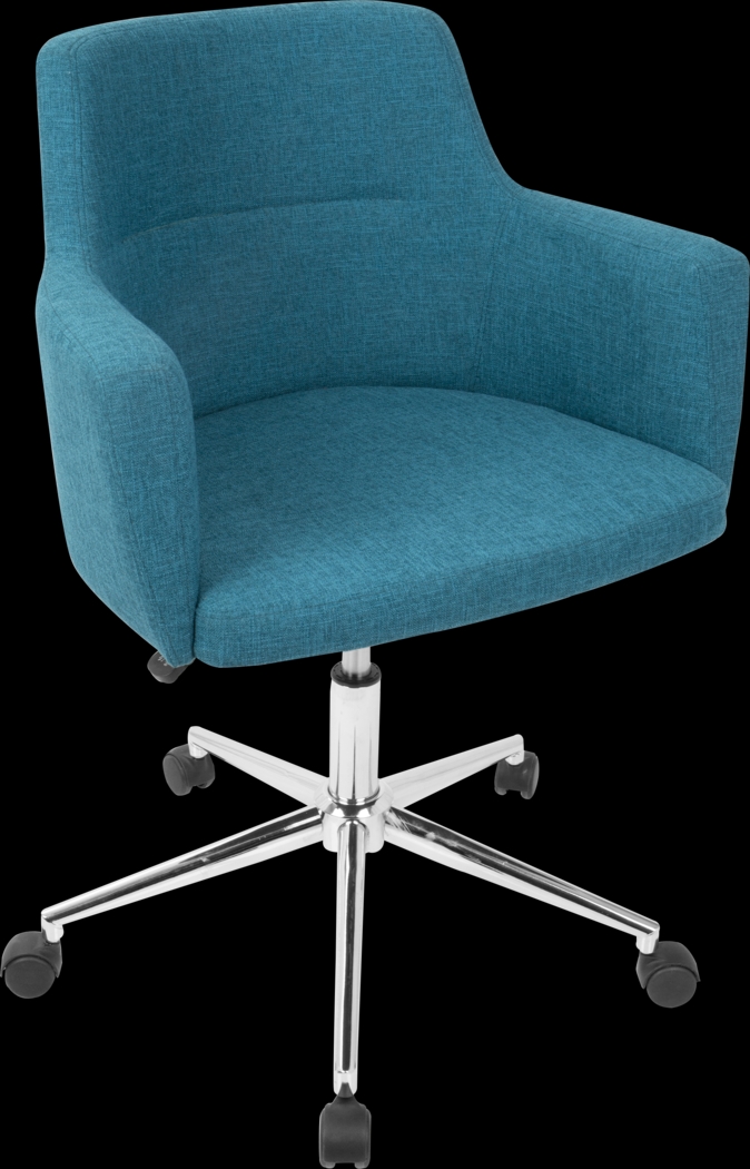 Aymard Blue Office Chair - Thumbnail - Image 1