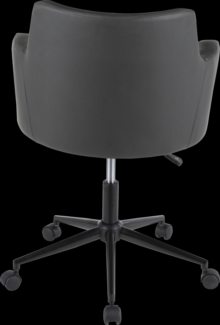 Aymard Charcoal Office Chair - Thumbnail - Image 4