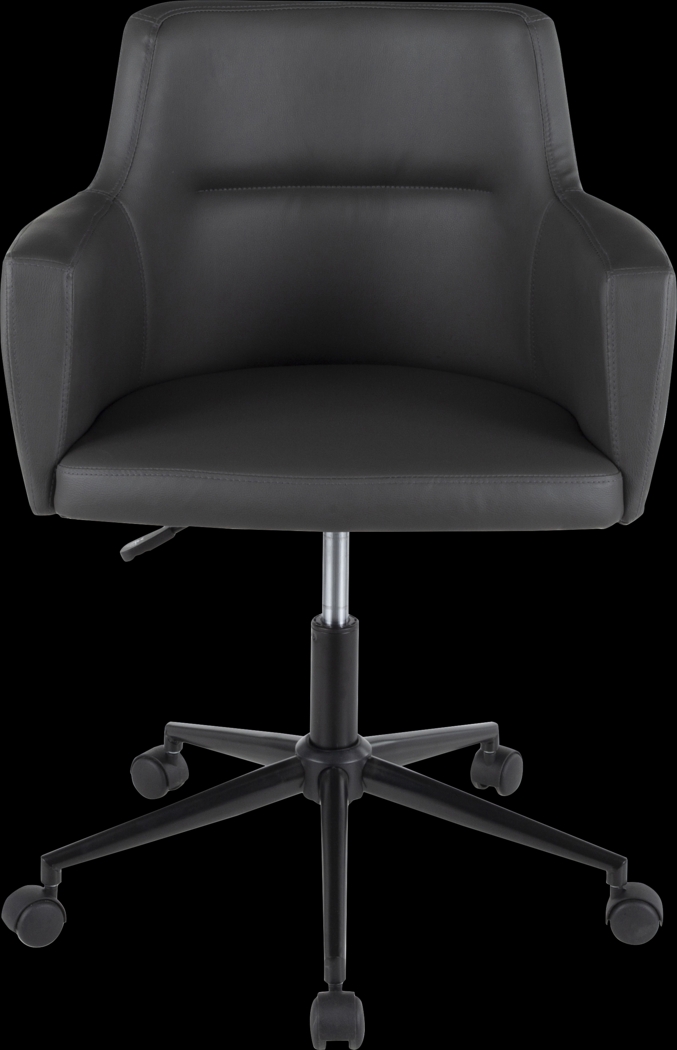 Aymard Charcoal Office Chair - Thumbnail - Image 5