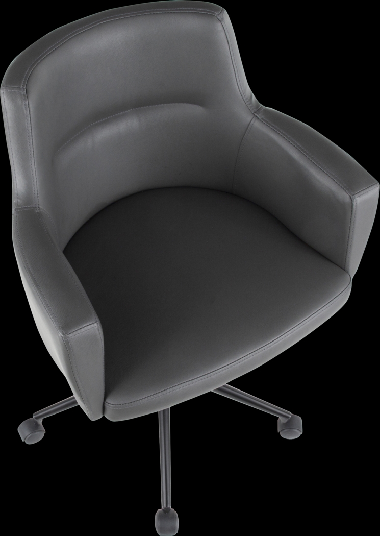 Aymard Charcoal Office Chair - Thumbnail - Image 6