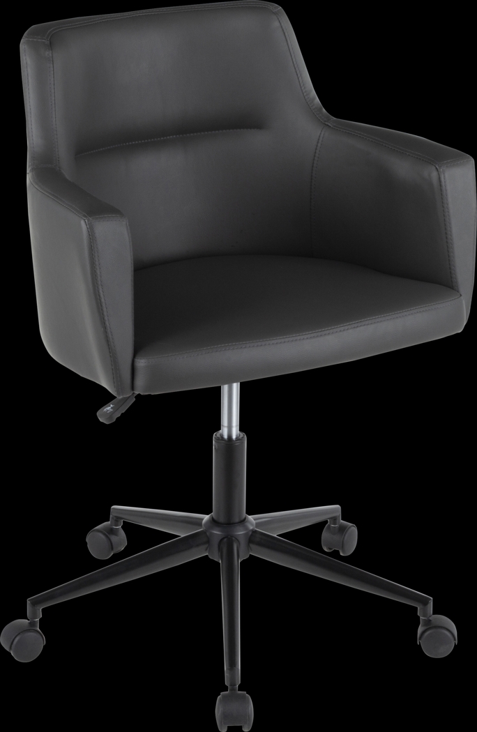 Aymard Charcoal Office Chair - Thumbnail - Image 1
