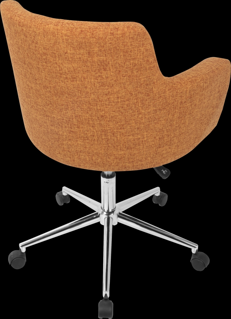 Aymard Orange Office Chair - Thumbnail - Image 3