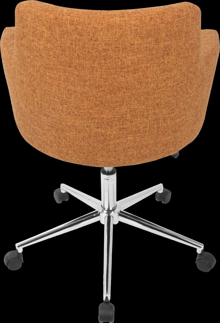Aymard Orange Office Chair - Thumbnail - Image 4