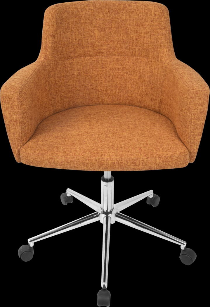 Aymard Orange Office Chair - Thumbnail - Image 5