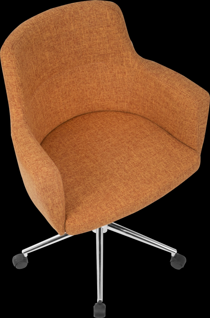 Aymard Orange Office Chair - Thumbnail - Image 6