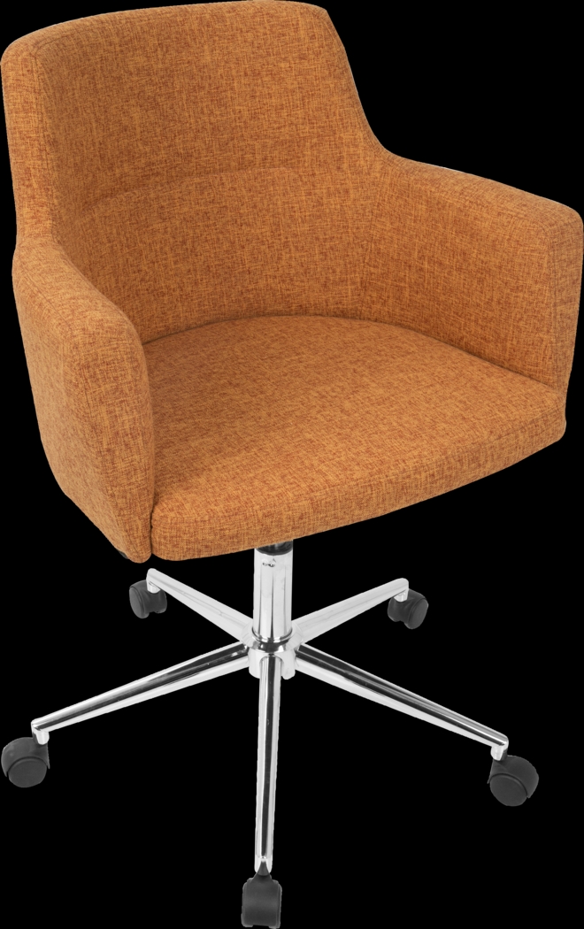 Aymard Orange Office Chair - Thumbnail - Image 1