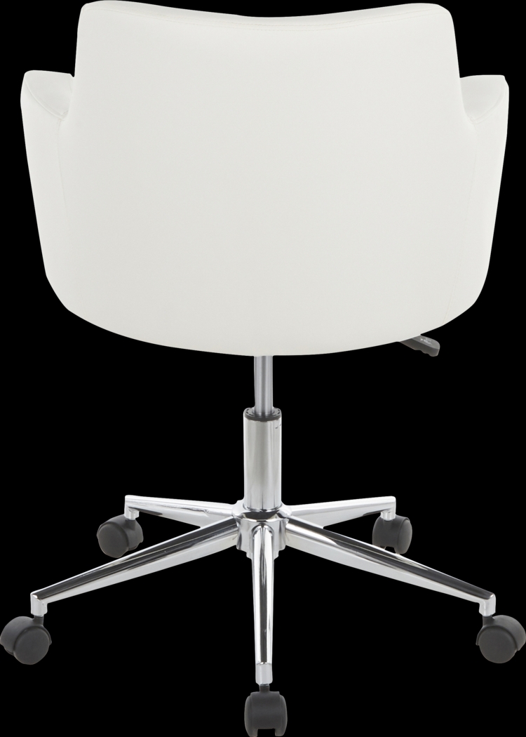 Aymard White Office Chair - Thumbnail - Image 5