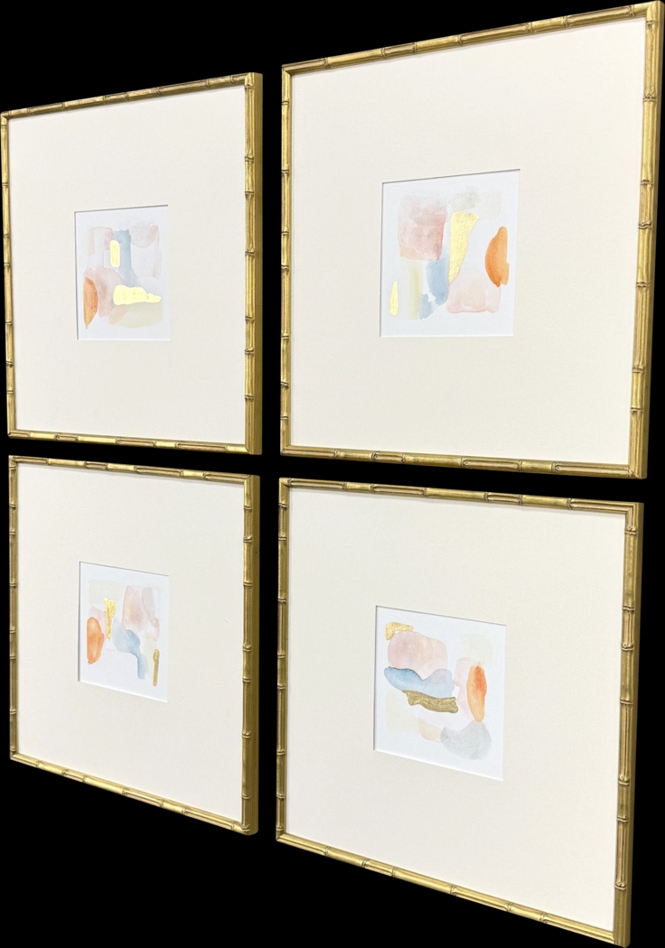 Aymee Orange Artwork, Set of 4 - Thumbnail - Image 2