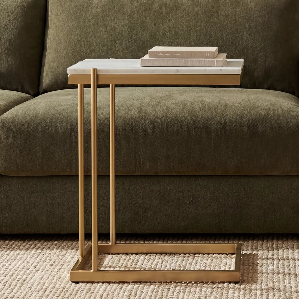 Aymore White End Table - Thumbnail - Image 2
