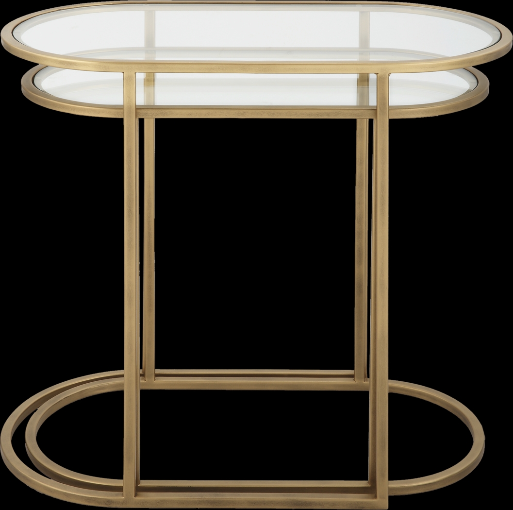 Ayna Gold Nesting Table. Set of 2 - Thumbnail - Image 4