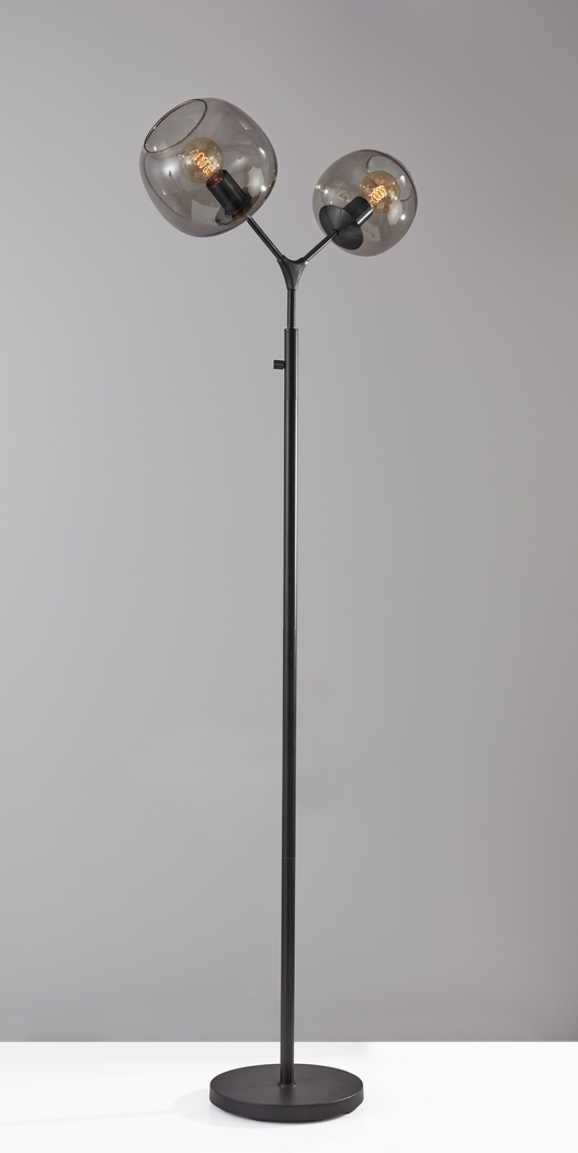 Aynlee Black 2 Arm Floor Lamp - Thumbnail - Image 2