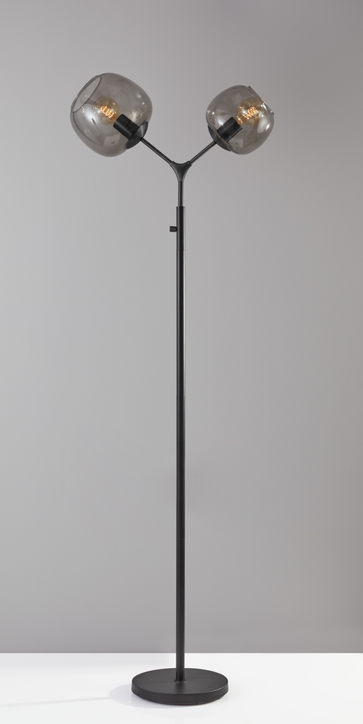 Aynlee Black 2 Arm Floor Lamp - Thumbnail - Image 4