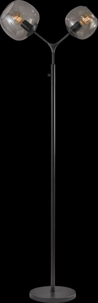 Aynlee Black 2 Arm Floor Lamp - Thumbnail - Image 1