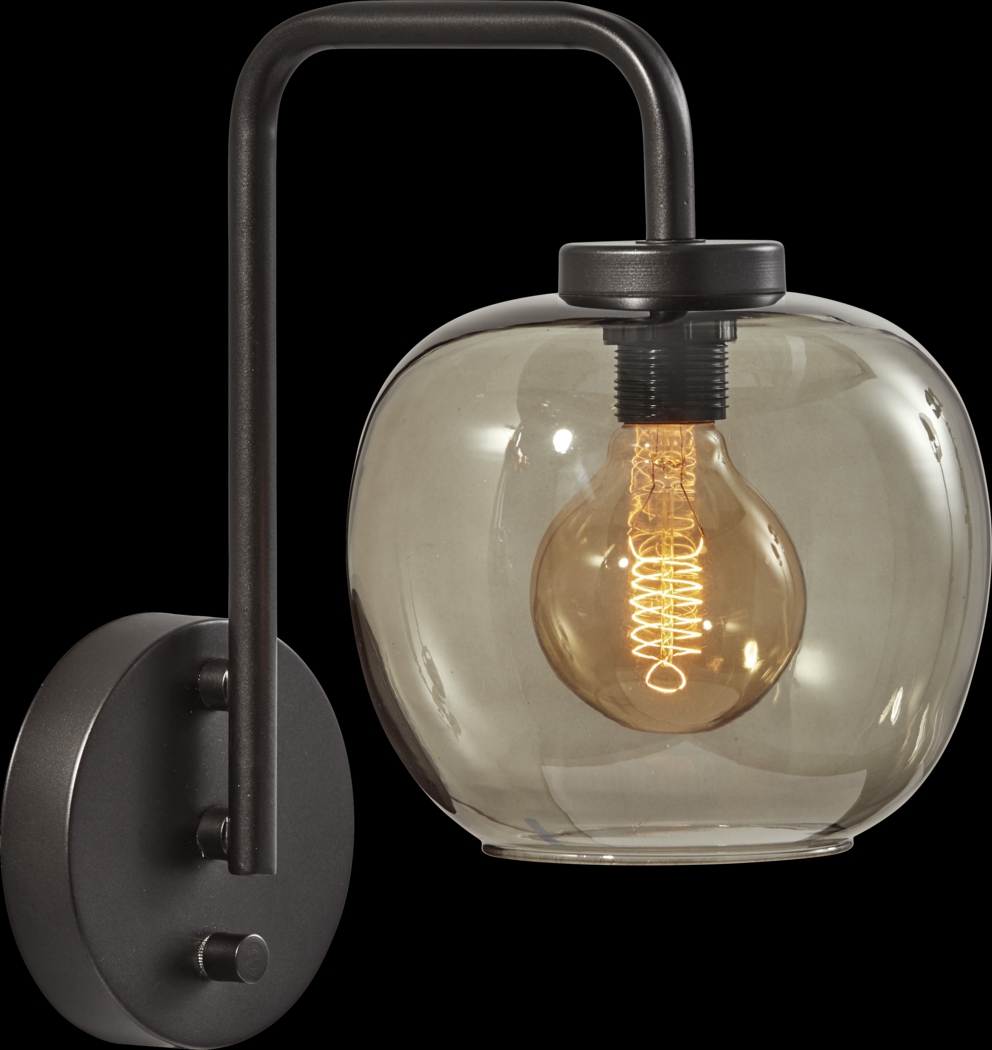 Aynlee Black Wall Sconce - Thumbnail - Image 1