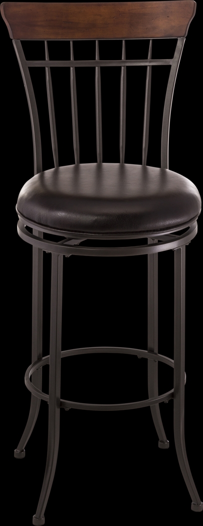 Ayon Gray Swivel Counter Height Stool - Thumbnail - Image 1
