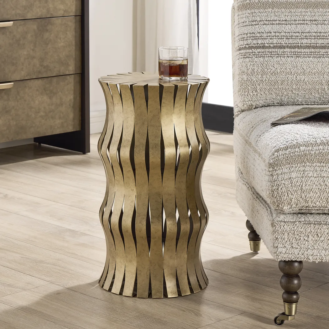 Aysie Gold Accent Table - Image 2