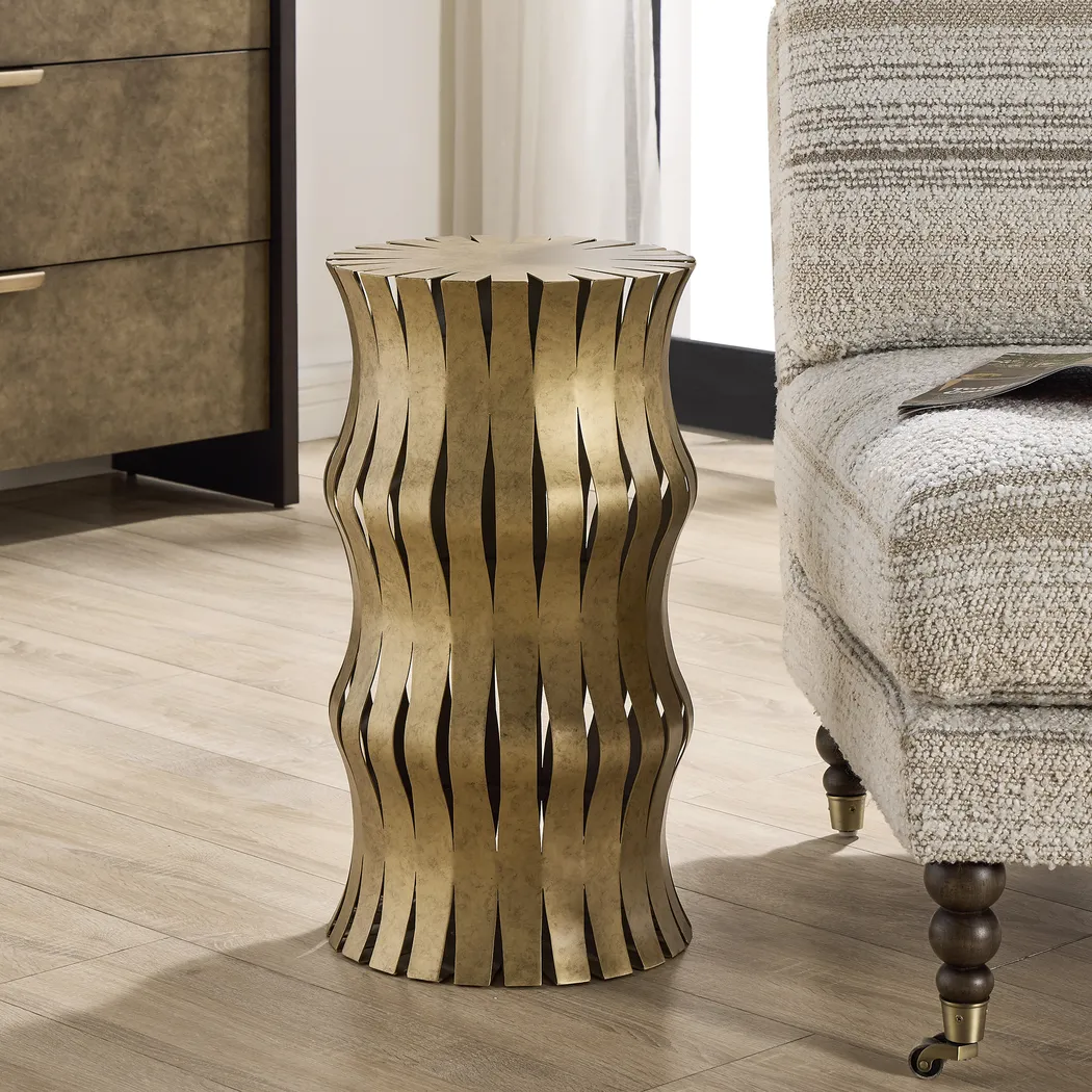 Aysie Gold Accent Table - Image 3