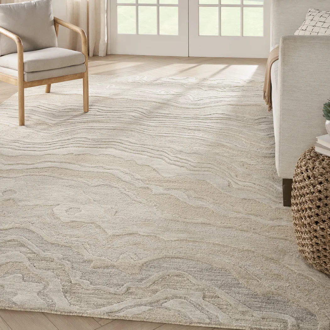 Azalea Beige 5'3 x 7'3 Rug - Thumbnail - Image 2
