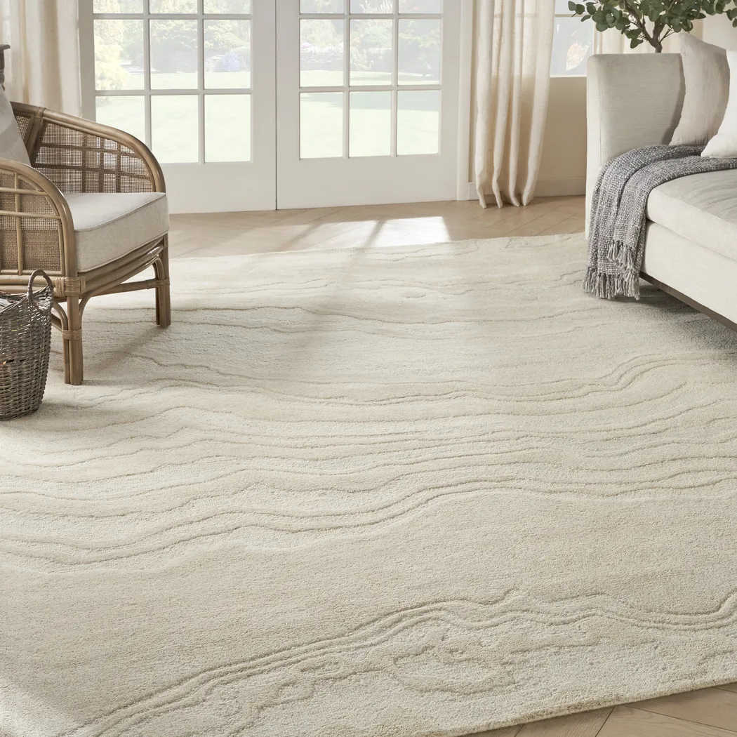 Azalea Beige 8'6 x 11'6 Rug - Thumbnail - Image 2