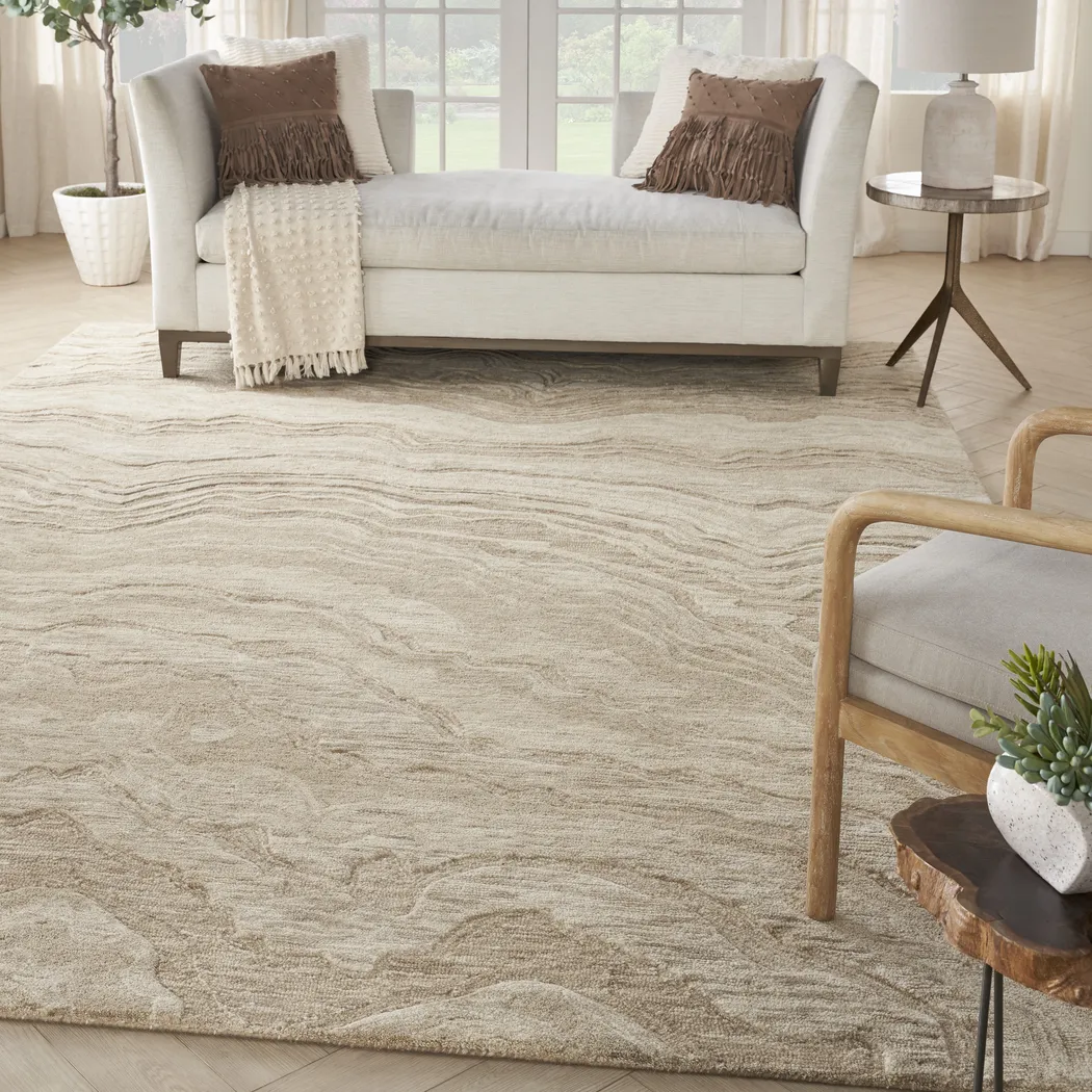 Azalea Taupe 7'9 x 9'9 Rug - Thumbnail - Image 2