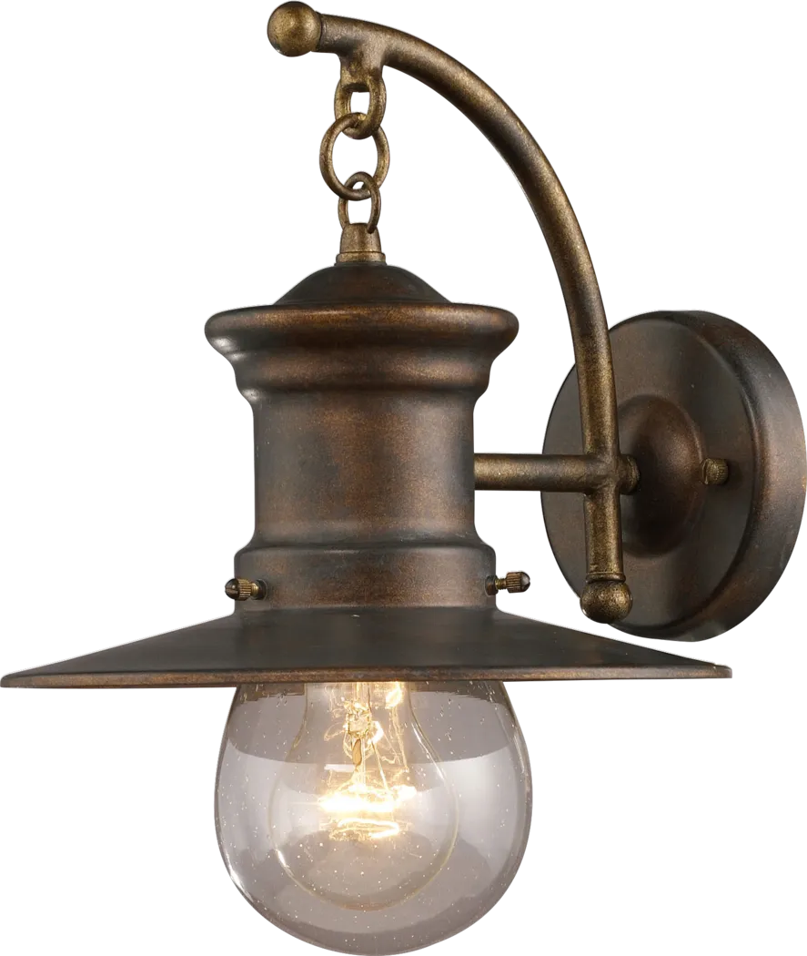 Azaline Brown Large Outdoor Wall Sconce - Thumbnail - Image 1