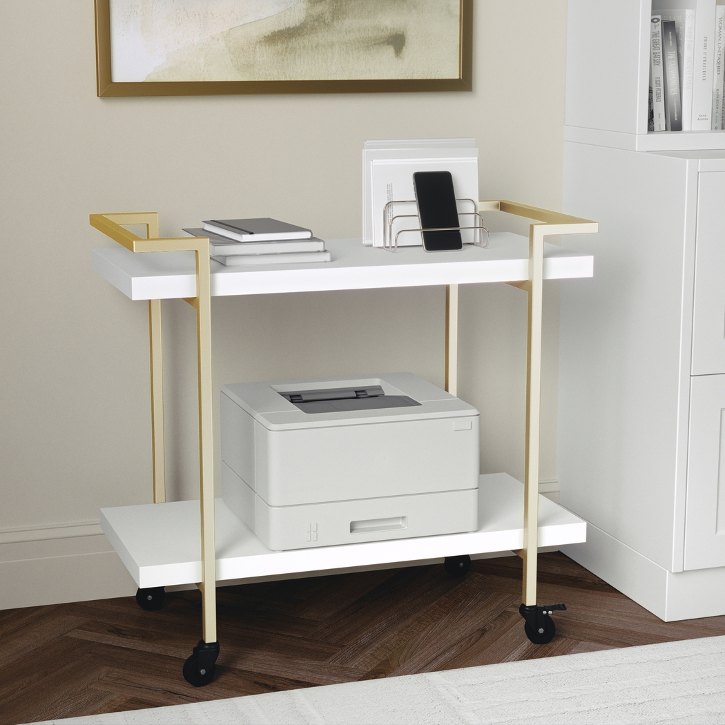 Azaline White Printer Cart - Thumbnail - Image 3