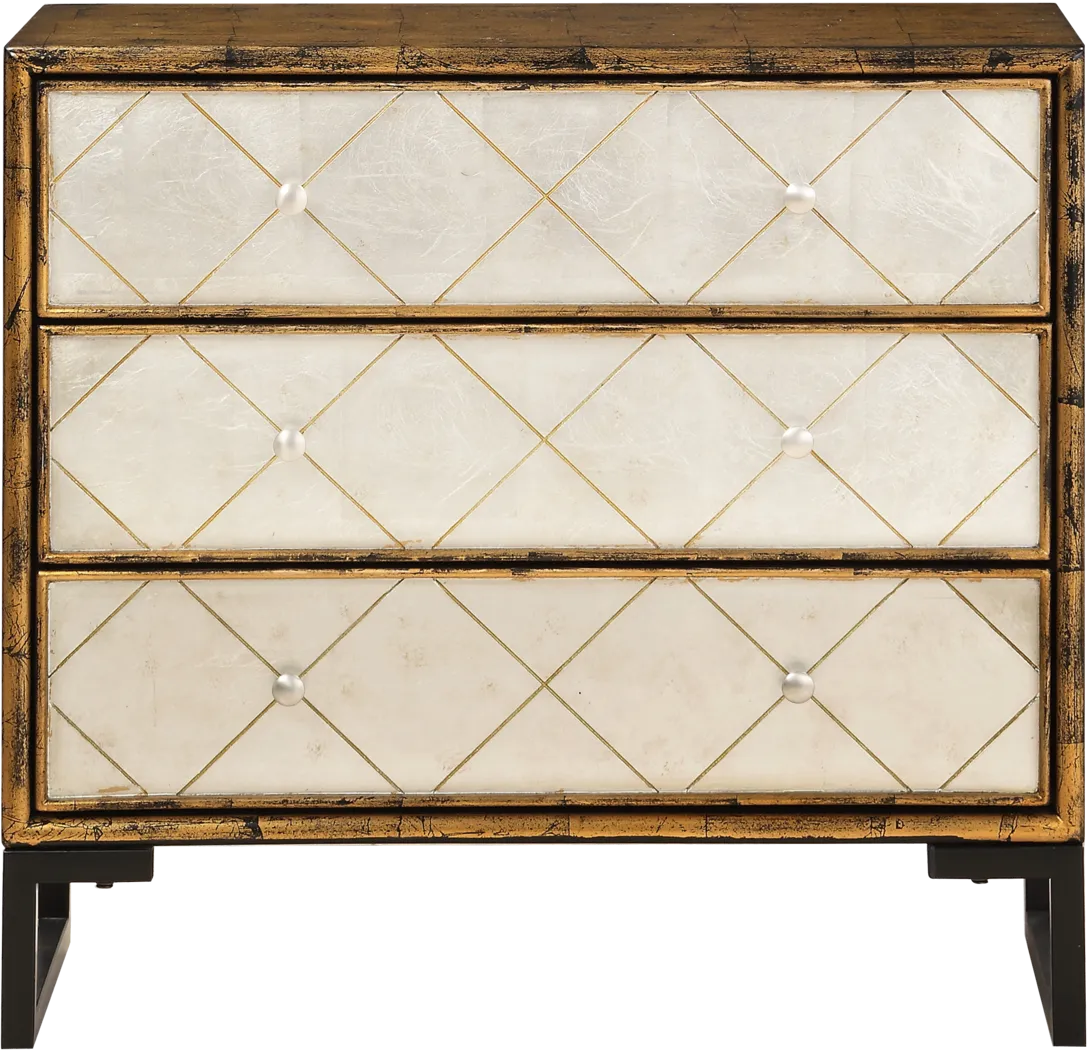 Azen Gold Accent Cabinet - Thumbnail - Image 2