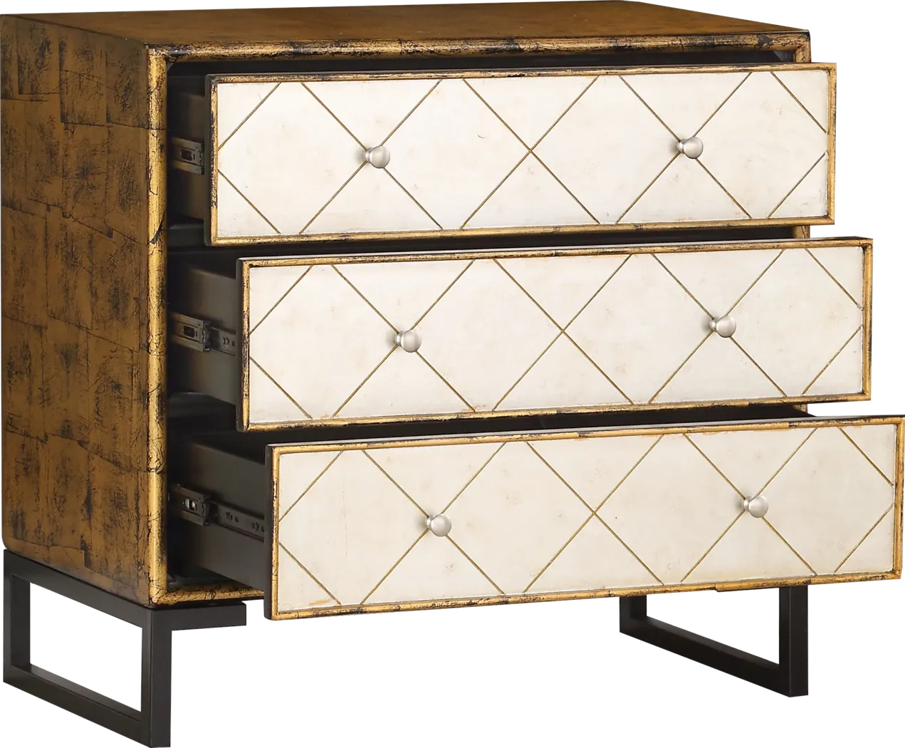 Azen Gold Accent Cabinet - Thumbnail - Image 3