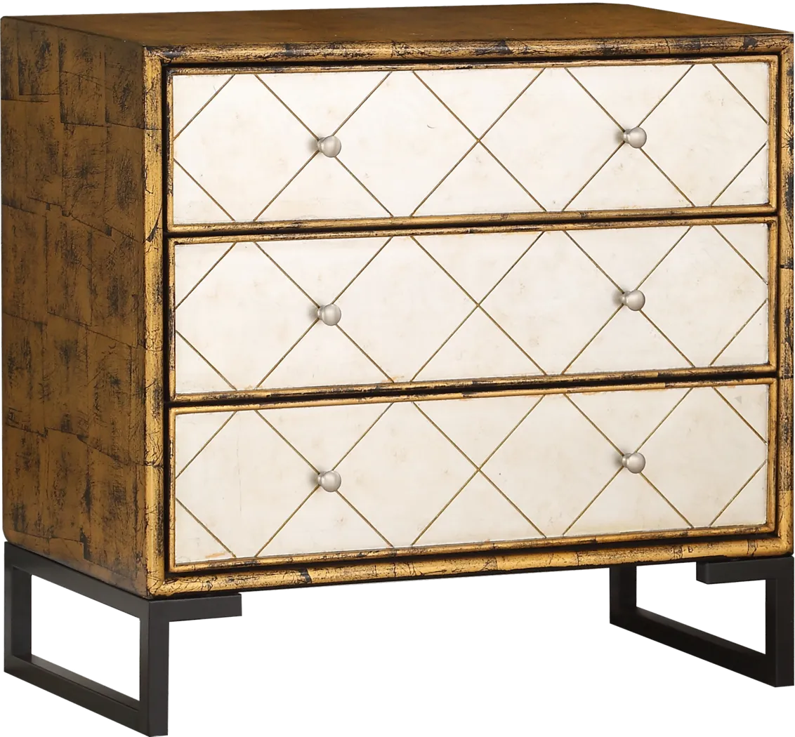 Azen Gold Accent Cabinet - Thumbnail - Image 1