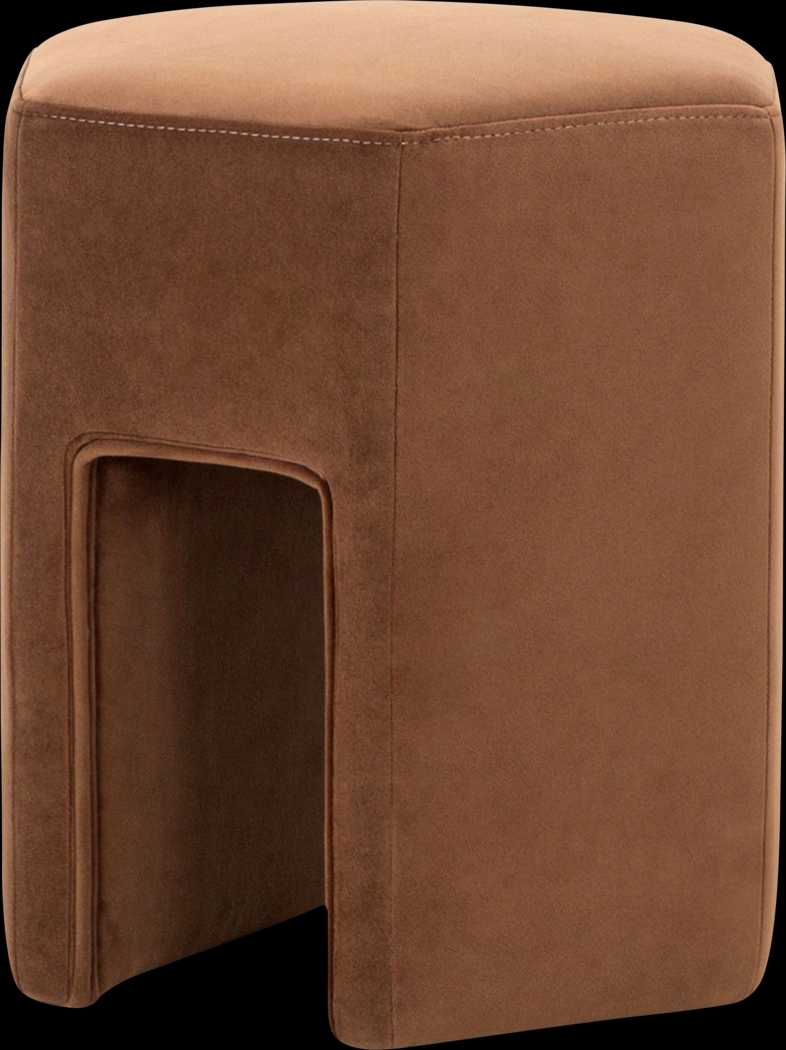 Azisa Brown Ottoman - Thumbnail - Image 1