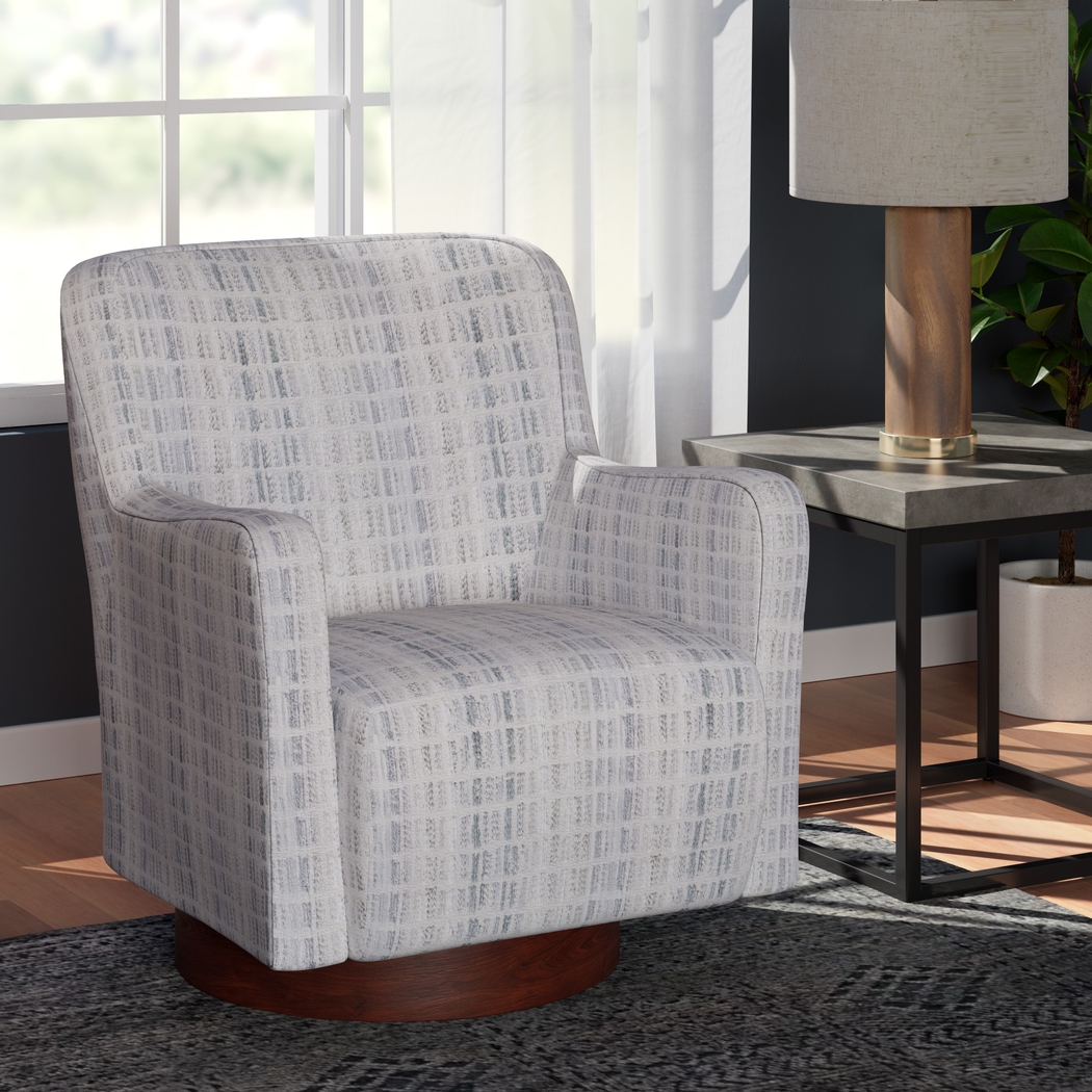 Azizi Gray Accent Chair - Thumbnail - Image 2