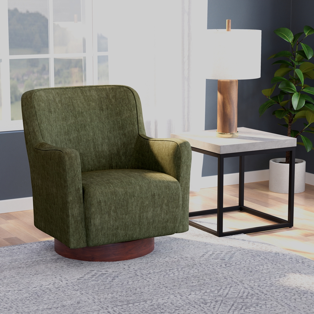 Azizi Green Accent Chair - Thumbnail - Image 2