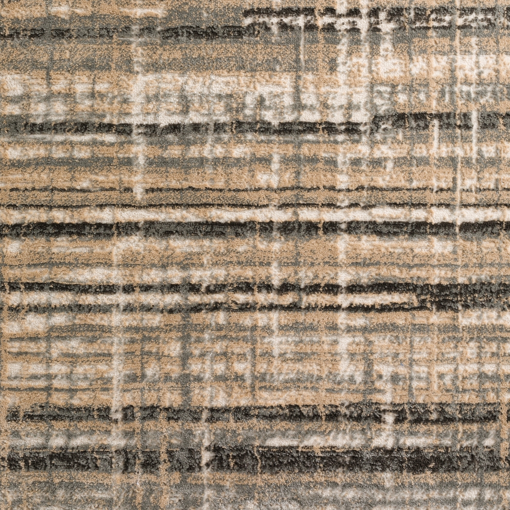 Azmer 3' x 5' Gray/Brown Rug - Thumbnail - Image 2