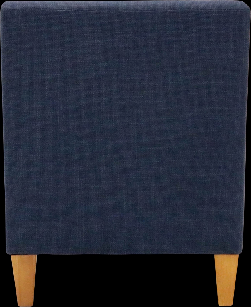 Azrae II Navy Accent Chair - Thumbnail - Image 2