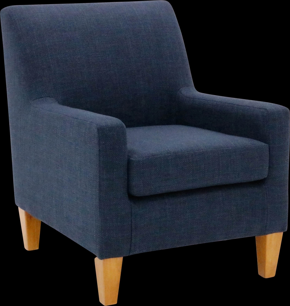 Azrae II Navy Accent Chair - Thumbnail - Image 3