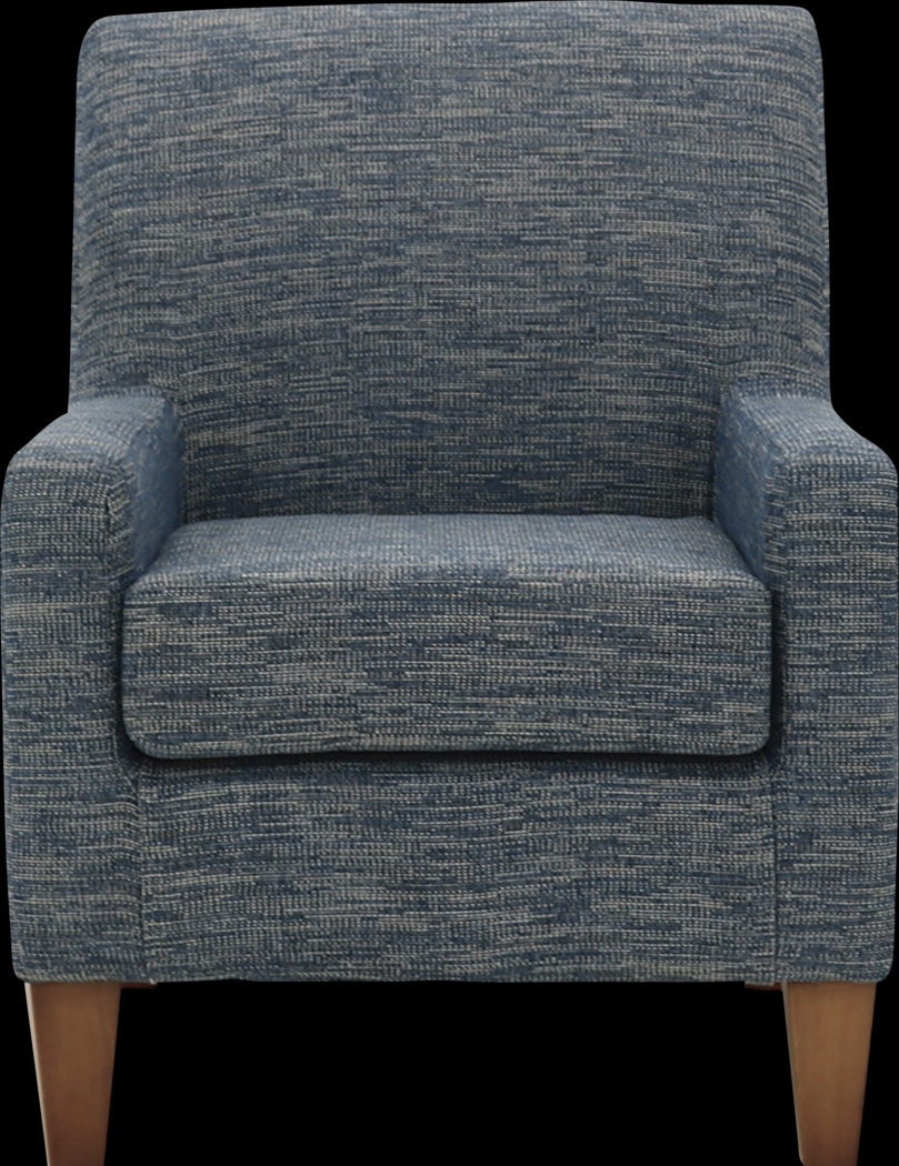 Azrae Navy Accent Chair - Thumbnail - Image 2