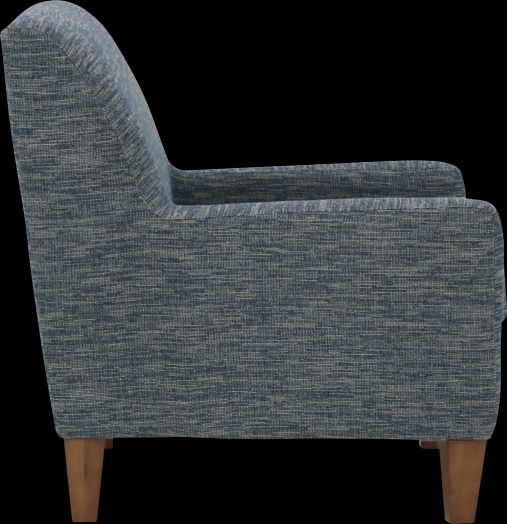 Azrae Navy Accent Chair - Thumbnail - Image 4