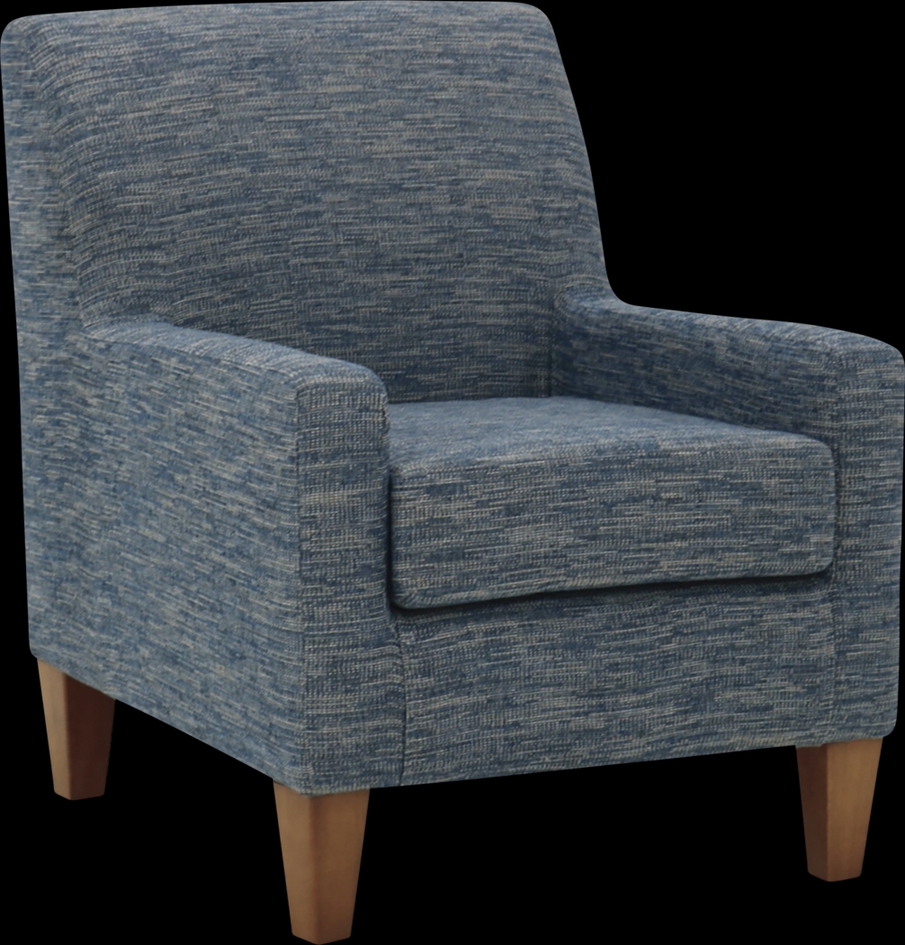 Azrae Navy Accent Chair - Thumbnail - Image 1
