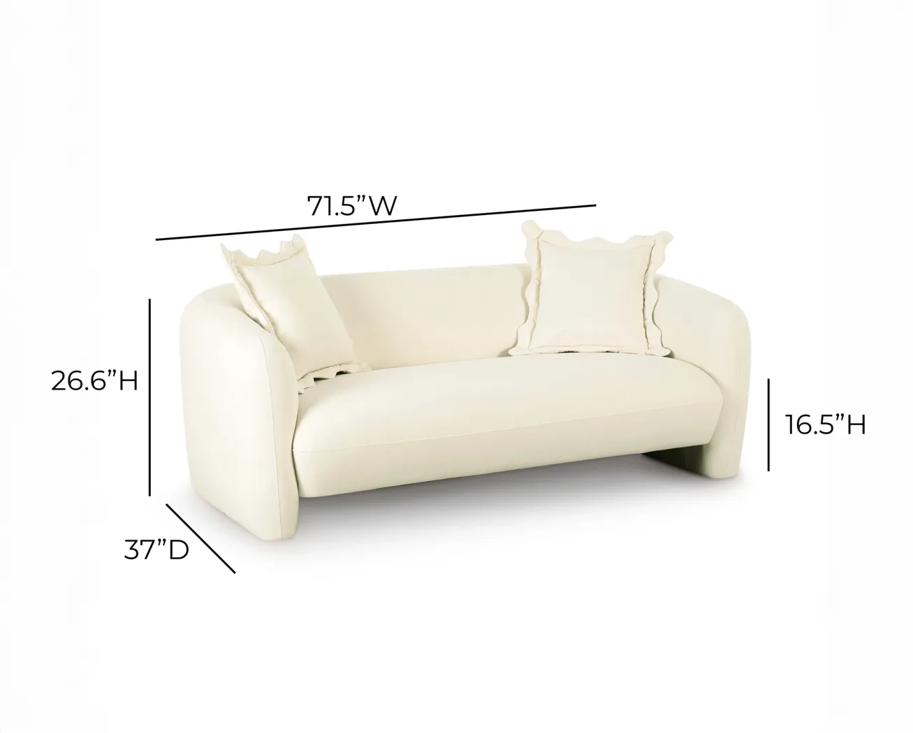Azrael Beige Loveseat - Thumbnail - Image 4