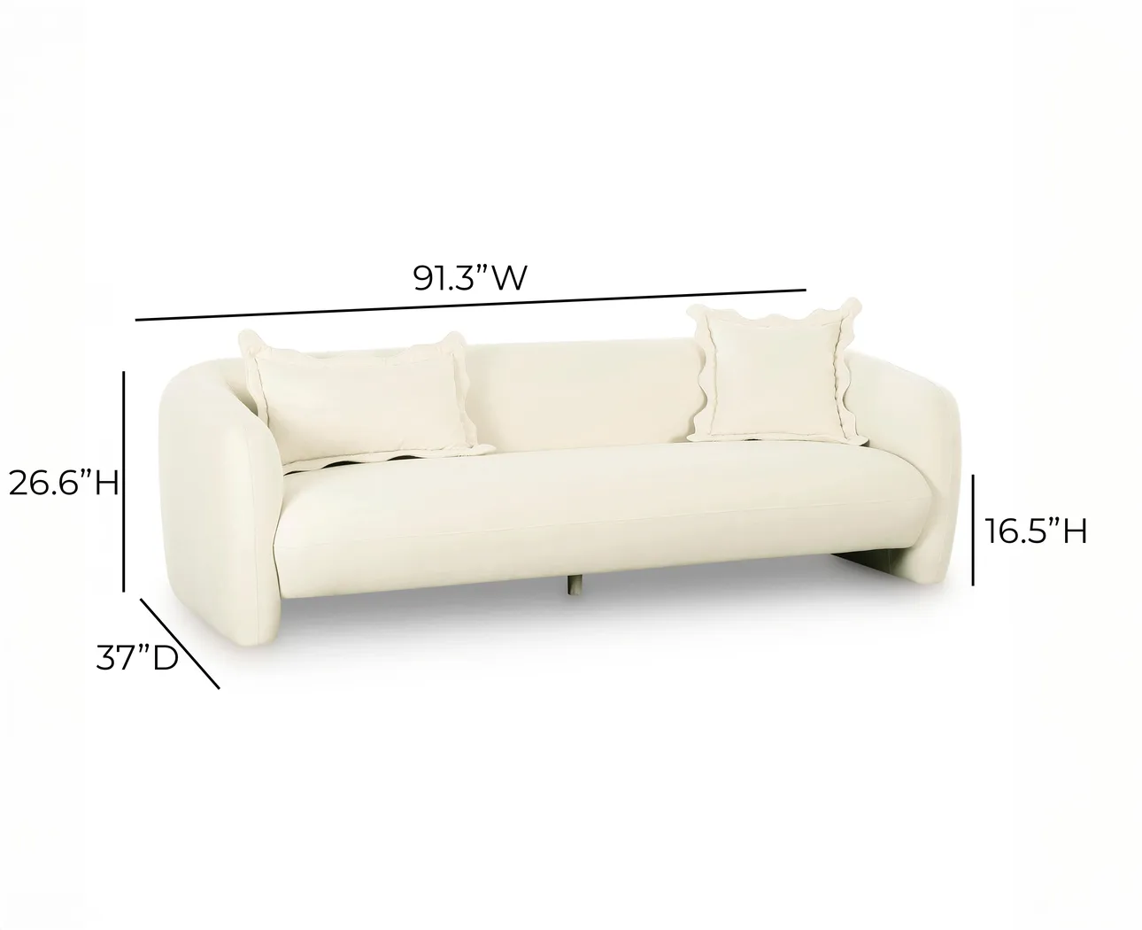 Azrael Beige Sofa - Thumbnail - Image 4