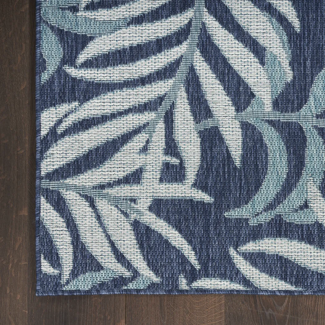 Azure Canopy Navy 8' x 10' Indoor/Outdoor Rug - Thumbnail - Image 4
