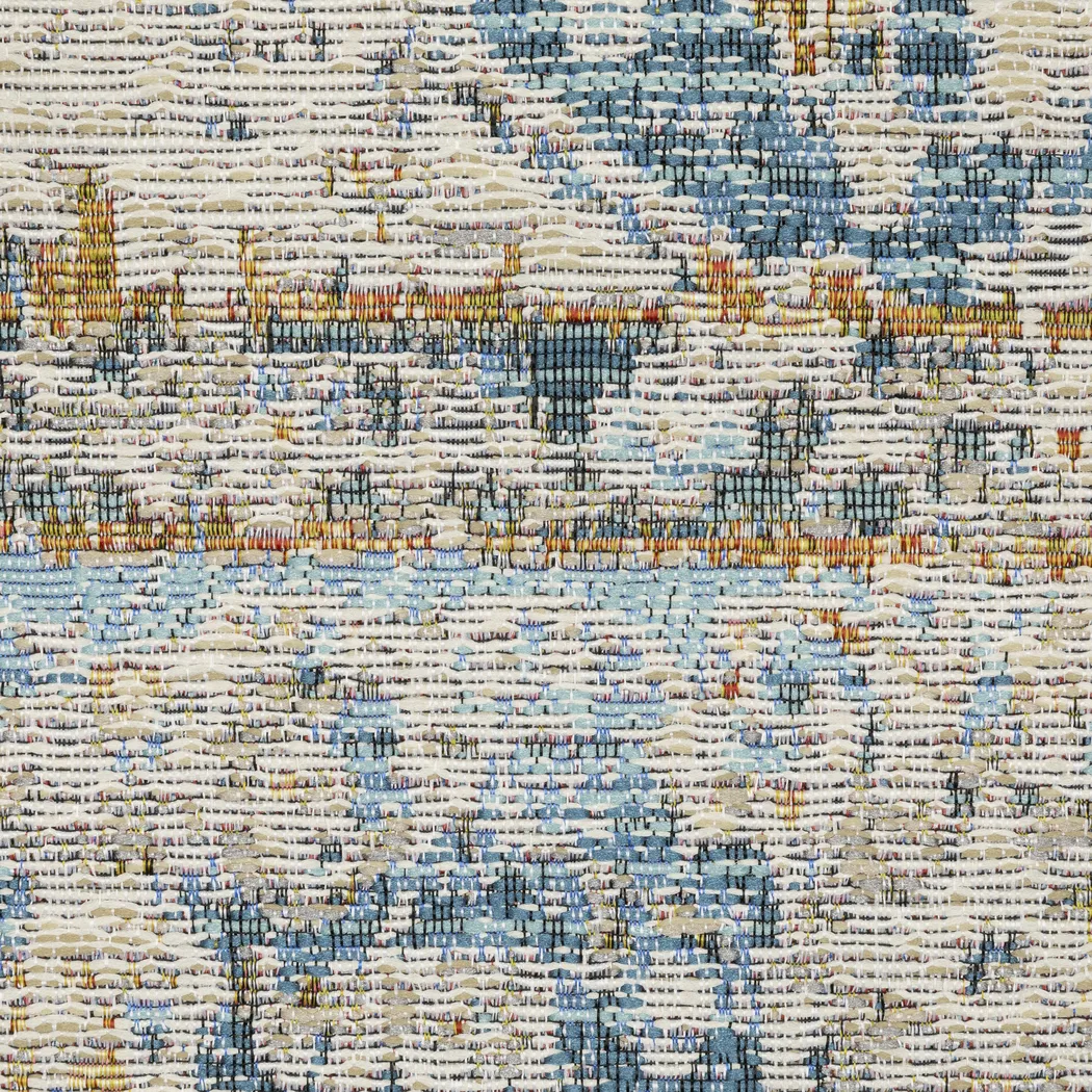 Azure Mist Blue 5'3 x 7'6 Indoor/Outdoor Rug - Thumbnail - Image 5