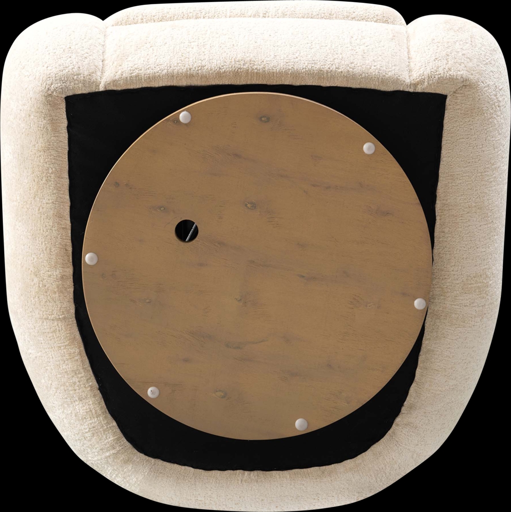 Azurelee Cream Accent Chair - Thumbnail - Image 3